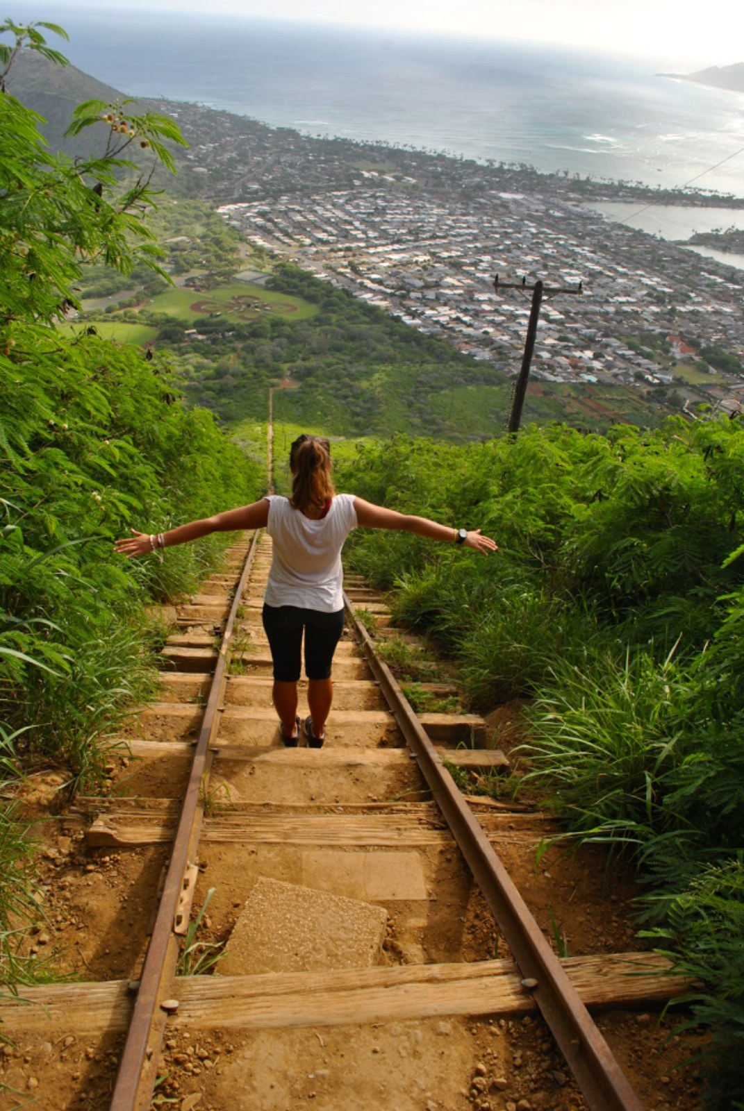 Le traverse della salita a Koko Crater